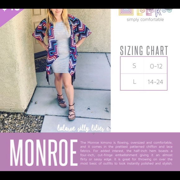 💕Lularoe Floral Monroe - Picture 8 of 8